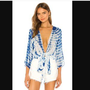 NWT Michael Stars Daisy Wrap Top Cover Up